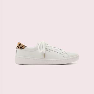 Keds X Kate Spade New York Ace Leather & Leopard Sneakers 7.5 - LIKE NEW